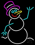 Snowman Neon Sign