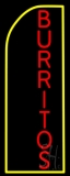 Vertical Red Burritos Neon Sign