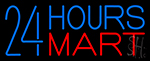 24 Hours Mini Mart Neon Sign