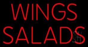 Wings Salads Neon Sign