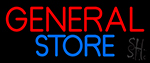 Red General Store Neon Sign