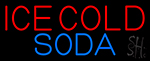 Red Ice Cold Soda Neon Sign