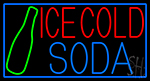 Red Ice Cold Soda Neon Sign