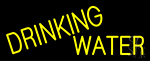 Yellow Drinking Water Neon Sign