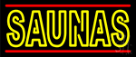 Yellow Saunas Neon Sign