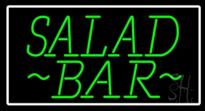 Green Salad Bar Neon Sign