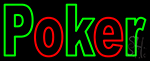 Block Poker 2 Neon Sign