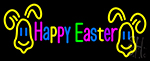 Multicolor Happy Easter Neon Sign