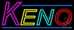 Multi Color Keno Border 3 Neon Sign