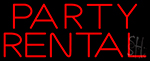 Party Rental Neon Sign