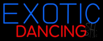 Exotic Dancing Strip Club Neon Sign