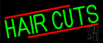 Green Hair Cuts Neon Sign