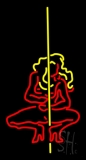 Pole Dance Girl Neon Sign