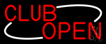 Red Club Open Neon Sign