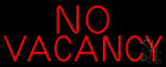 Red No Vacancy Neon Sign