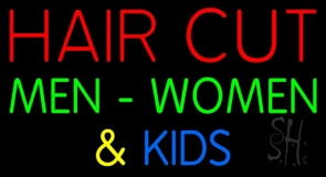 Haircut Men Women And Kids Neon Sign