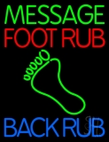 Custom Foot Rub Neon Sign