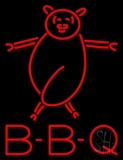 Bbq Pig Logo Neon Sign