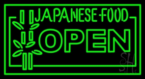 Green Japanese Food Neon Sign
