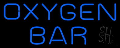 Blue Oxygen Bar Neon Sign