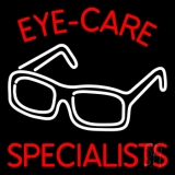 Eye Care Specialist With Glasses Logo Neon Sign
