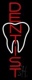 Vertical Dentist Logo Neon Sign