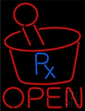 Pharmacy Logo Open Neon Sign