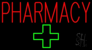 Pharmacy Plus Logo Neon Sign