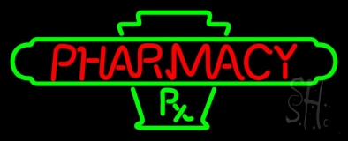 Red Pharmacy Neon Sign