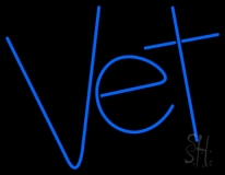 Blue Vet Neon Sign