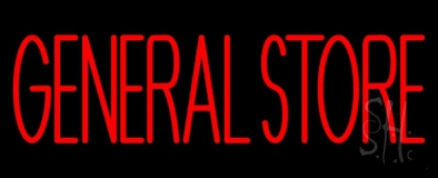 Red General Store Neon Sign