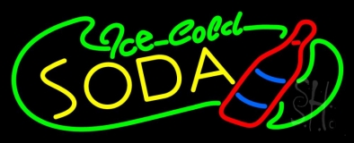 Ice Cold Soda Neon Sign