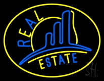 Real Estate With Logo 4 Neon Sign