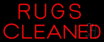 Rugs Cleaned Neon Sign