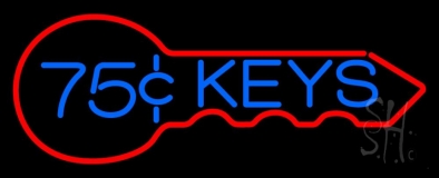 75 Cent Keys Logo 1 Neon Sign