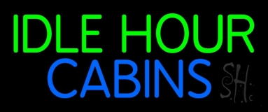 Idle Hour Cabins 2 Neon Sign