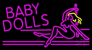Baby Dolls Girls Strip Club Neon Sign