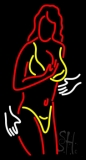 Strip Girl In Bikini Neon Sign