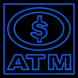 Atm With Dollar Symbol Neon Sign