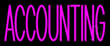 Pink Accounting Neon Sign