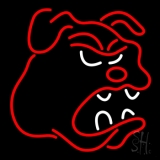 Bull Dog Logo Neon Sign