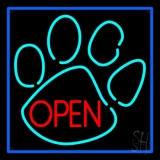 Dog Open Logo 3 Neon Sign