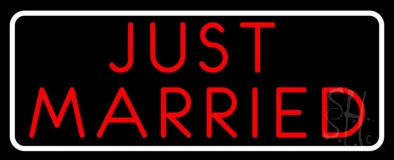 Red Just Married Neon Sign