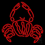 Crab Logo Red Neon Sign