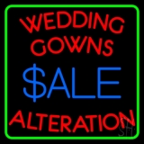 Green Border Wedding Gowns Alteration Neon Sign