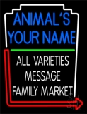 Custom Animal Your Name Neon Sign