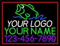 Custom Fish Your Logo 1 Neon Sign