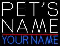 Custom Pets Name Neon Sign