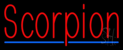 Scorpion Red 3 Neon Sign