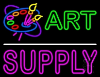 Art Supply With Logo 1 Neon Sign